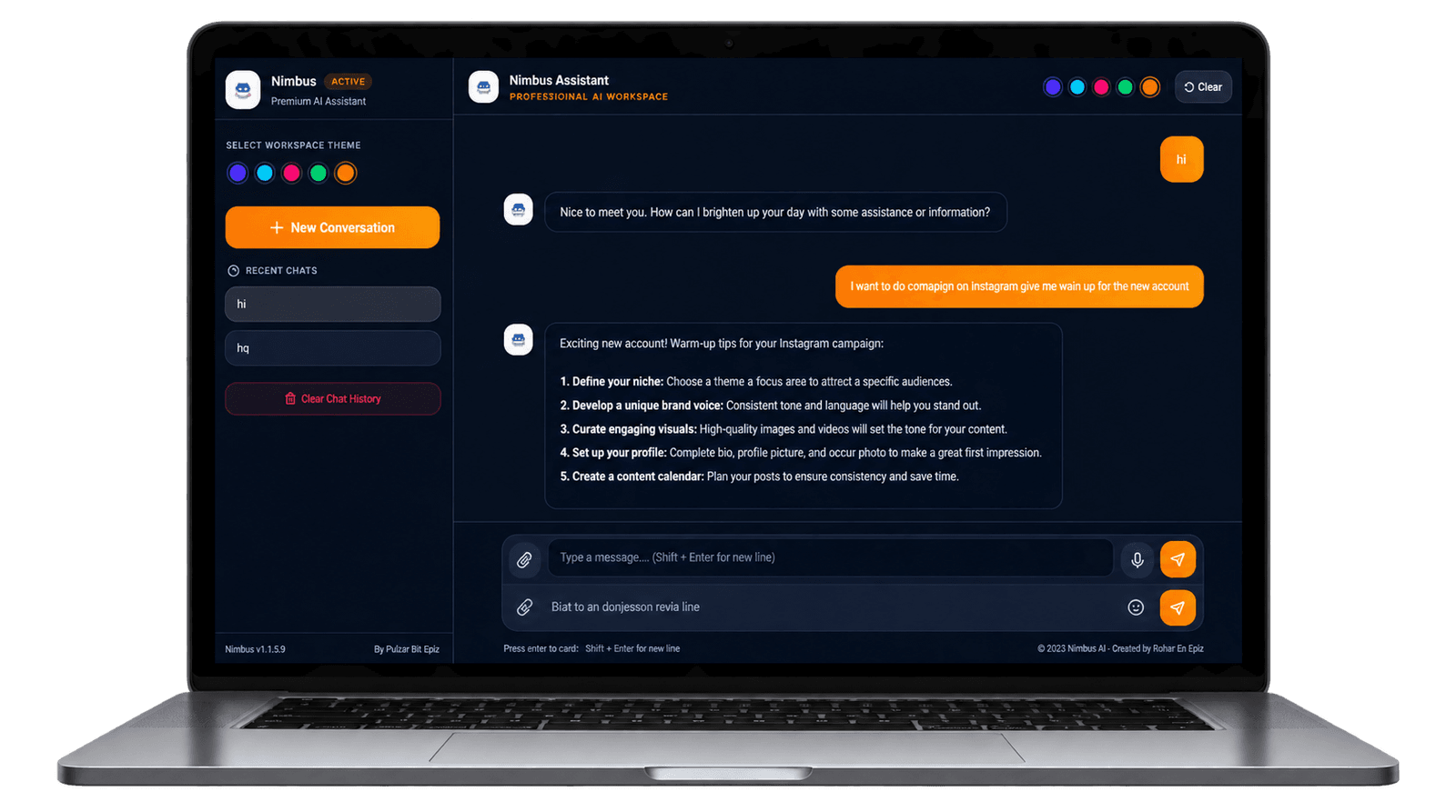 Nimbus - AI-Powered Social Media Marketing & Management Assistant