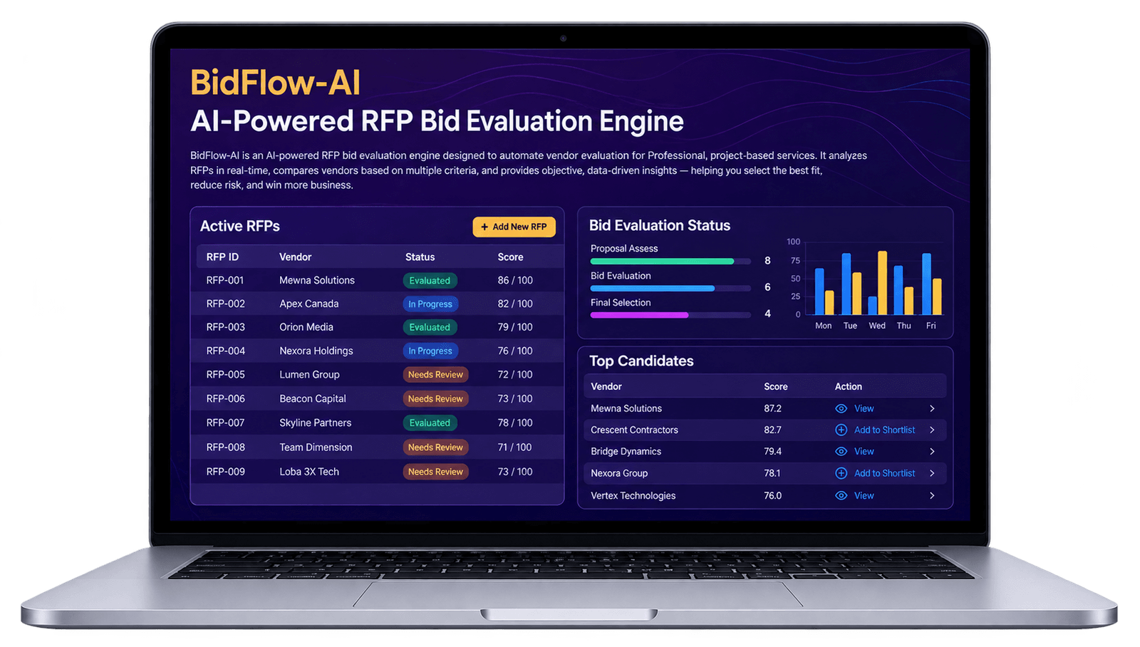 BidFlow-AI - AI-Powered RFP Bid Evaluation Engine