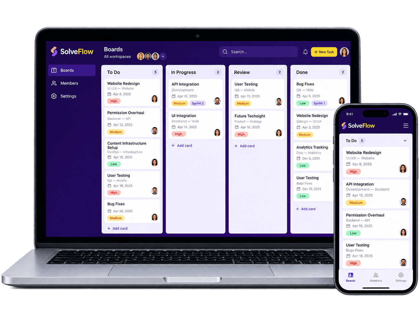 SolveFlow - Real-Time Task Management & Collaboration Platform